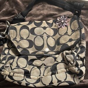 Coach Stylish Black and Tan Women's Bag